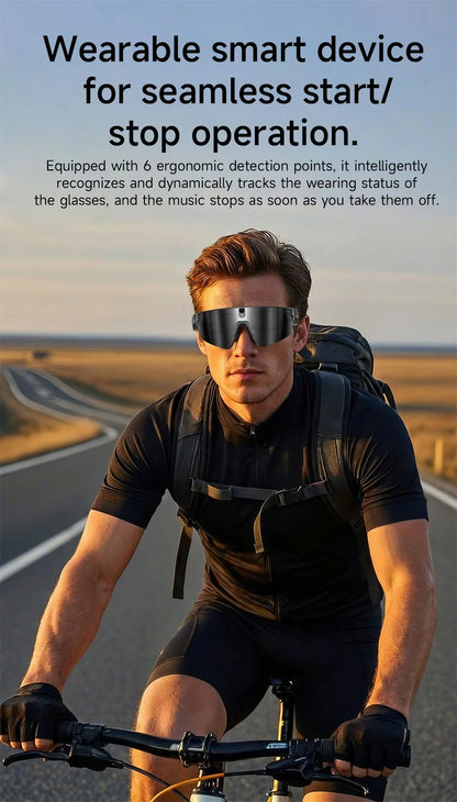 Inteligentne okulary rowerowe AI 4K HD z kamerą 800W, połączenia Bluetooth, tłumaczenie, stabilizacja obrazu, przeciwsłoneczne, dla mężczyzn i kobiet, anty-UV, wodoodporne, muzyka