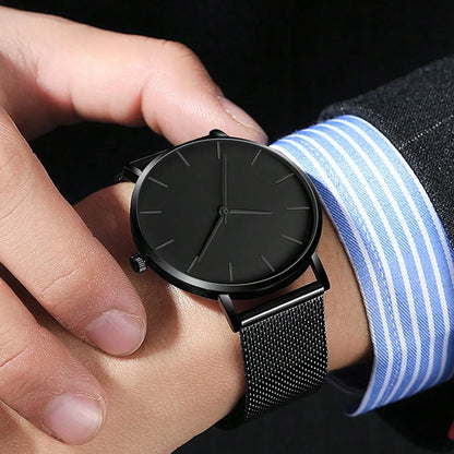 Ultra-thin Fashion Watch Women Luxury Metal Mesh Belt Ladies Quartz Wristwatches Minimalist Elegant Woman Watches reloj mujer