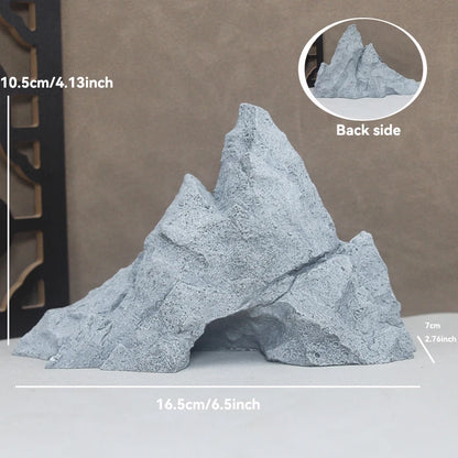 Sandstone Stone Miniature Mountain Fairy Garden Bonsai Rockery Lanscaping Ornaments Aquarium Decoration Accessories Home Decor