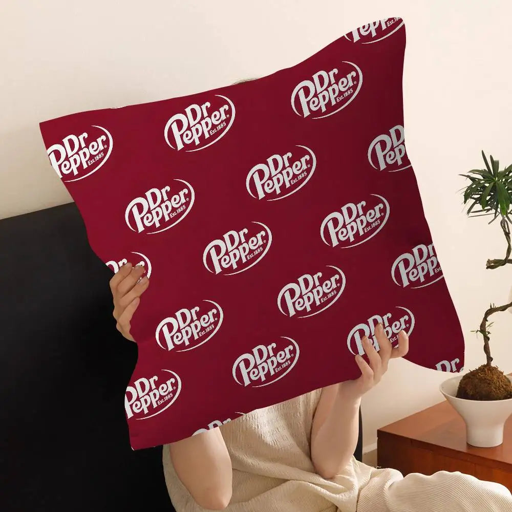 classic beverage brand Dr Pepper Pillow Anime Pillow Sofa Bed Head Pillow Cover Cushion Cover 45x45 cm Fashion