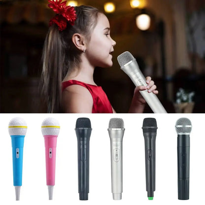 New Party Practice Microphone Microphone Prop Karaoke Prop Toy Mics Toy Simulate Speech Stage Costume Prop Fake Microphone