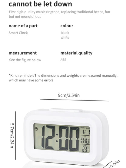 Mini Timer Smart Clock Children Alarm Clock Student Time Manager Desktop Silent Bedside Electronic Small Alarm Clock