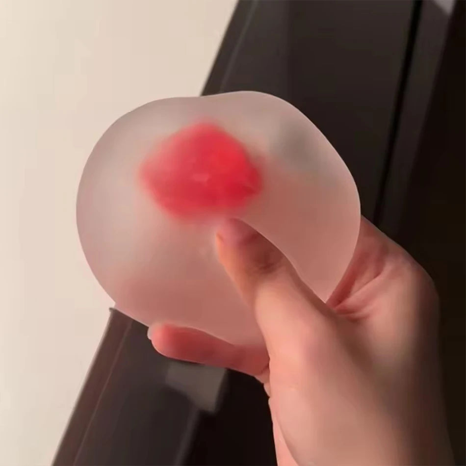 Maltose Slow-Rebound Squishy - Anti Stress Sensory Fidget Ball, Transparent Decompression Toy for Desk & Travel