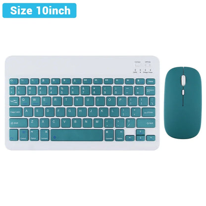 Hebrew/Spanish//Russian/Korean Portable 10 inch Wireless Keyboard and Keyboard set For iPad Samsung Tablet Laptop IOS Android