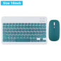 Hebrew/Spanish//Russian/Korean Portable 10 inch Wireless Keyboard and Keyboard set For iPad Samsung Tablet Laptop IOS Android
