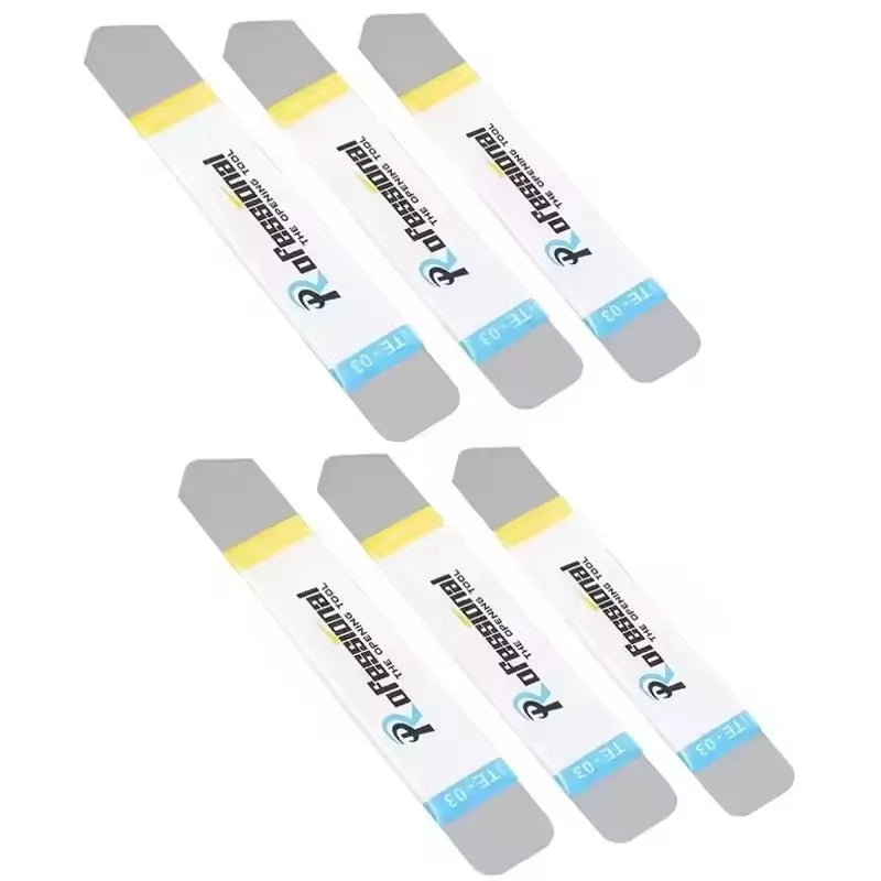 1-6PCS Stainless Steel Blade Soft Thin Pry Spudger Cell Phone Tablet Screen Battery Opening Tools for Samsung iPhone iPad Opener