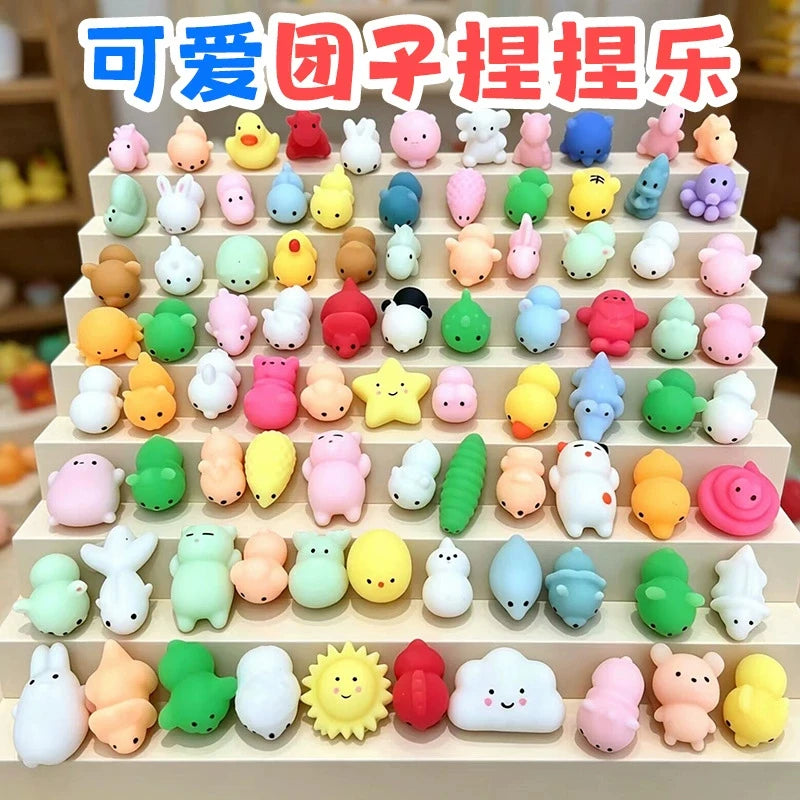 5-50PCS For  Party Gift Squishy Toy Cute Animal Antistress Ball Squeeze Mochi Rising Toys Abreact Soft Sticky Stress Relief