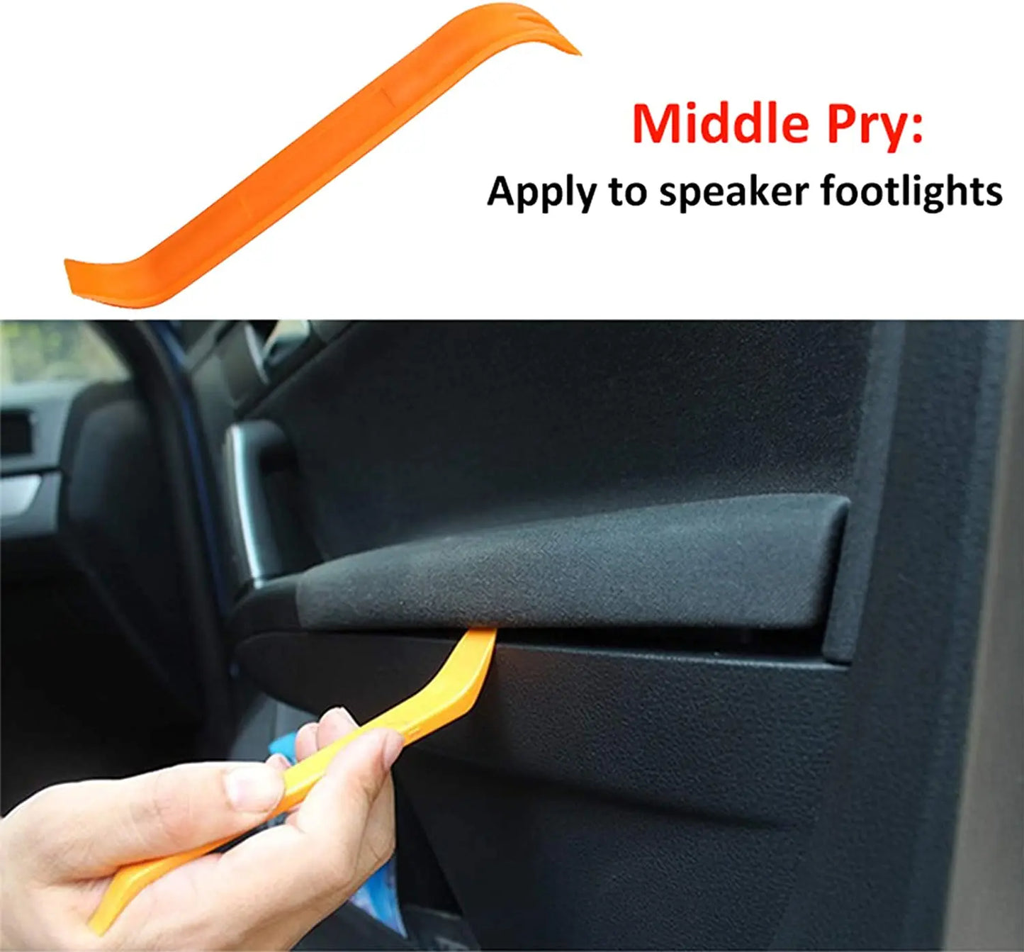 4Pcs Car Audio Disassembly Tool Plastic Pry Bar Door Panel Disassembly Pry Panel Interior Clip Rocker Crowbar