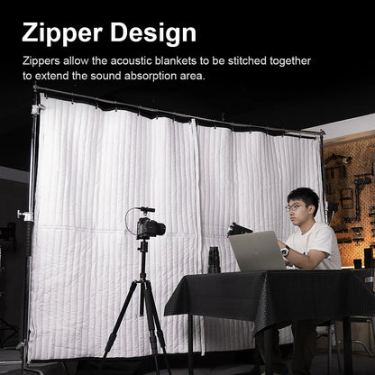 Selens 150X200cm Sound Insulation Cotton Absorption Cotton Sound Blanket Muffler Recording Photo Studio Kits photography props