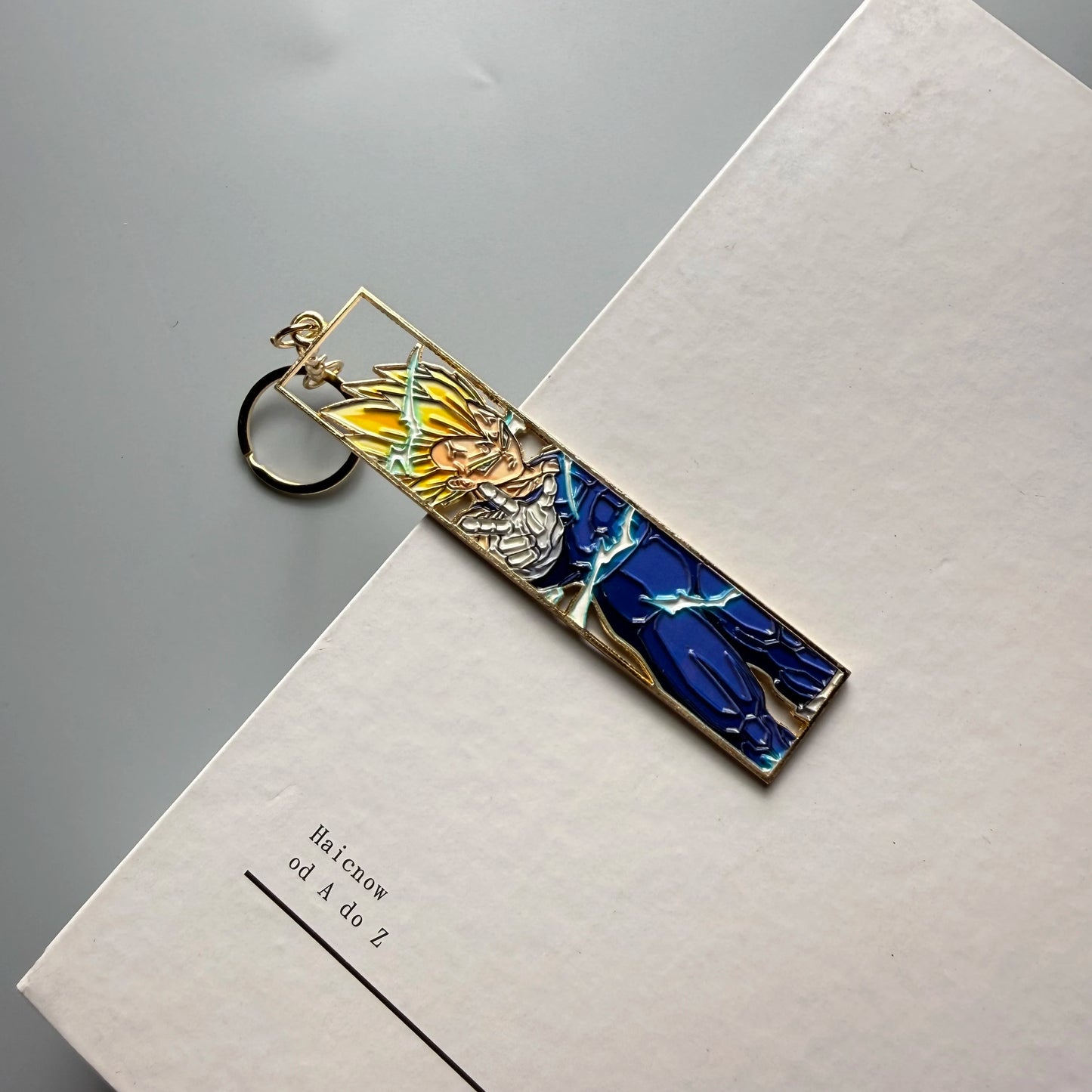 Anime Metal Hollow Out Keychains Bookmark Cute Jet Manga Fashion Bag Key Tag Jewelry Accessory Key Ring Holder Gift Anime