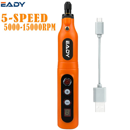Wireless Rotary Tool 13000mAh Battery 5 Variable Speed Mini Cordless Grinder Pen Style Electric Grinding Polishing Kit for DIY