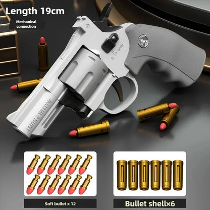 ZP5 357 Revolver Launcher Pistol EVA Soft Dart Bullet Toy Gun Airsoft CS Outdoor Shooting Game Kids Adult Gift