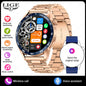 LIGE Full Touch Smartwatch Outdoor Military Smart Watch 1.38" HD Screen Bluetooth Call IP68 Waterproof Sport Fitness Watches Men