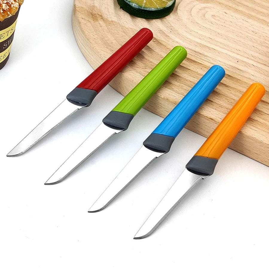 High-end 4-piece kitchen knife set, stainless steel fruit knife. A multi-functional knife used by kitchen chefs for cutting meat