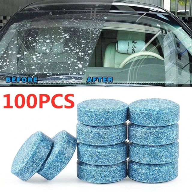 Solidny środek czyszczący do szyb samochodowych w tabletkach musujących, automatyczne wycieraczki, tabletki do czyszczenia szkła, skoncentrowany detergent