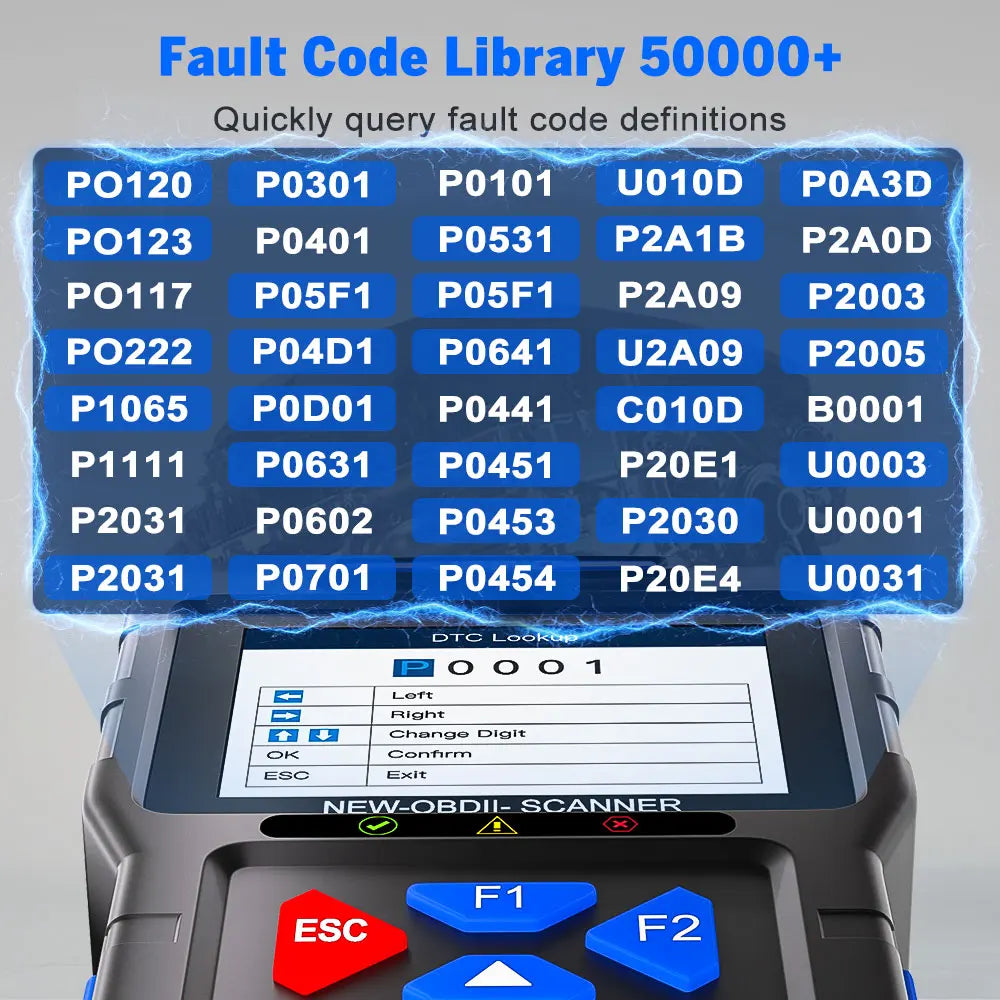OBD2 Scanner Fault Code Reader JFIND JF700 Car Motorcycle OBDII Diagnostic Tools Voltage Charging Test for Yamaha Honda ELM327