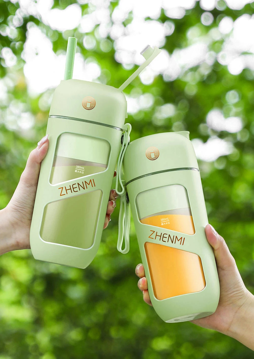 ZHENMI Portable Vacuum Juicer Crushed Ice Mixer Electric Mini Blender Fruit Vegetables Quick Juicing Kitchen Food Processor
