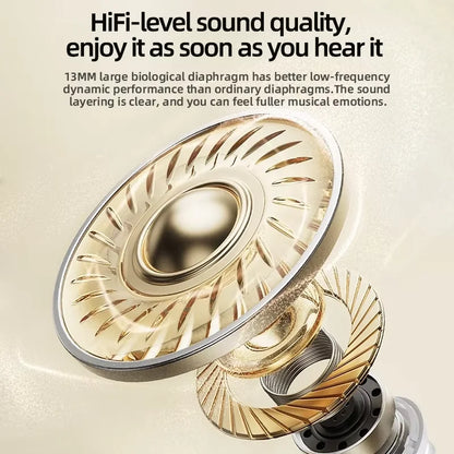SK31 Mini Invisible Headphones Wireless Bluetooth 5.4 Headphones Bass Sleeping Headphones with Microphone Noise Cancellation HD