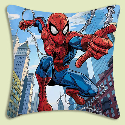 Spider-Man mascot Pillow Covers Cartoon Sofa Decorative Home Double-sided Printing Short Plush Cute Cushion Cover