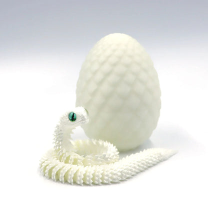 Hot 3D Printing Snake Eggs Home Decoration Creative Pressure-reducing Snake Molds Home Decor Items Moving Rotating Anime Figures