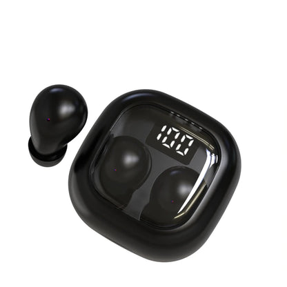SK Small Headphones Wireless Bluetooth Headset Sport Sleeping Invisible Comfortable To Wear Bass Earbuds Earphone For All Phones