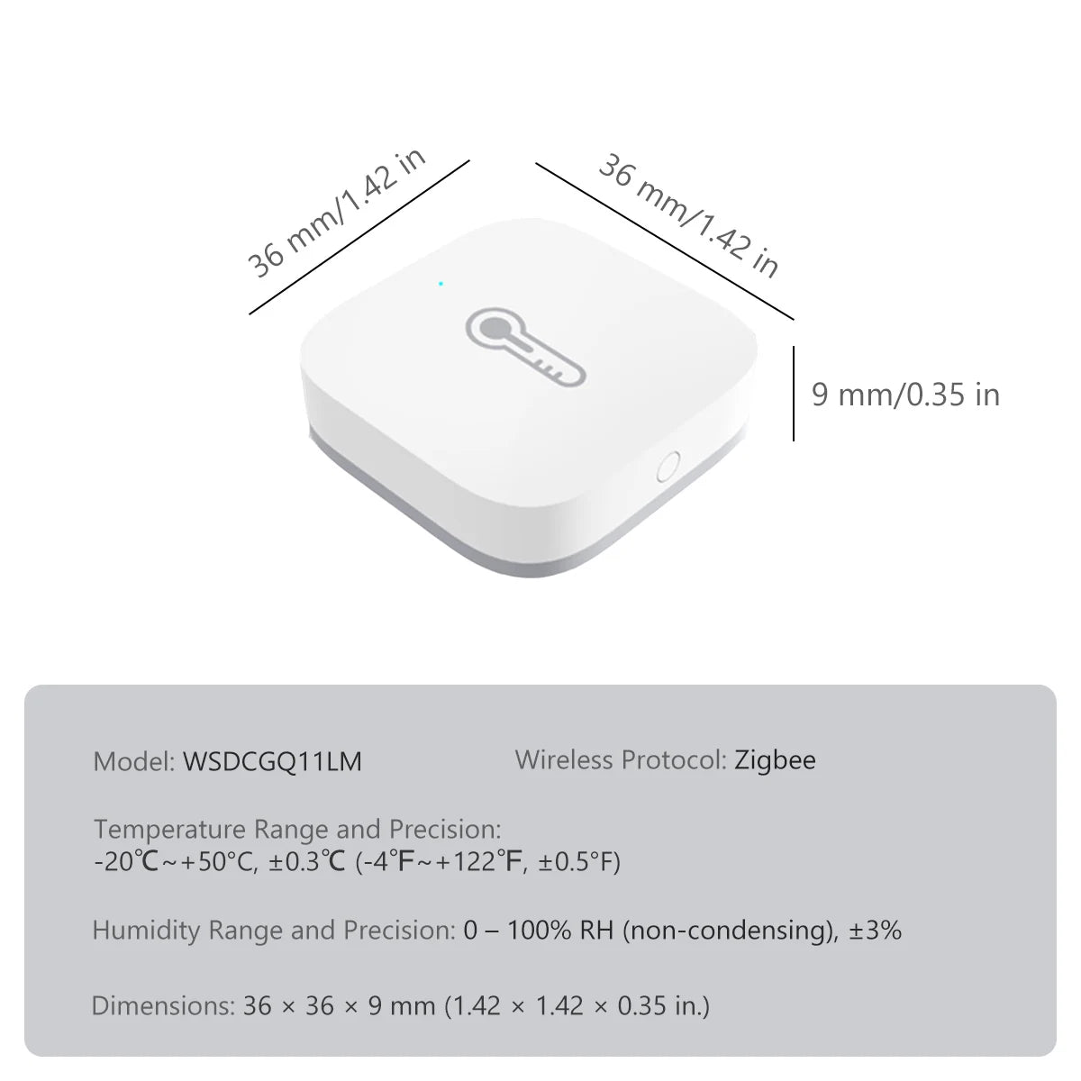Aqara Temperature Sensor Zigbee Smart Air Quality Pressure Temperature Humidity Sensor Matter Smart Home for Apple Homekit APP