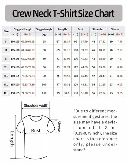 Creative Shark Printed T-shirt Men's 2026 Summer 100% Cotton Loose Breathable Top Outdoor Fashion Men's Wear