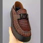 Trend Black Designer Loafers For Men Breathable Hollow out Men's Casual Shoes Comfortable Platform Slip-on Shoes Man Moccasins