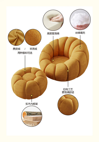Lazy sofa single double pumpkin sofa reclining sleeping cloud swivel chair bedroom Internet celebrity sofa balcony sedentary