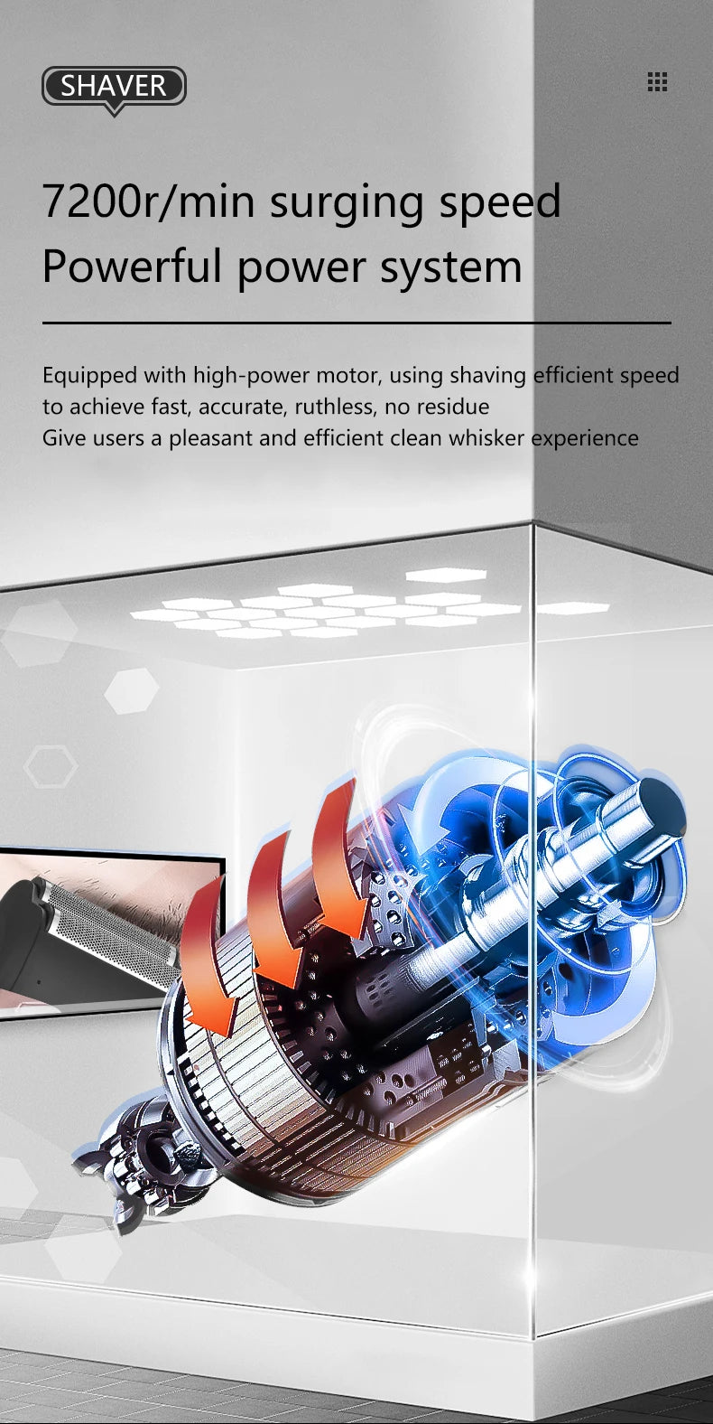 Electric shaver for men beard trimmer shaving home appliance professional barber machines hair cutting machine trimmer for men