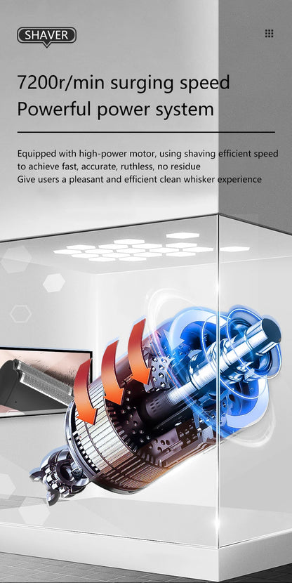 Electric shaver for men beard trimmer shaving home appliance professional barber machines hair cutting machine trimmer for men