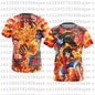 2026 New Arrivals Luffy cosplay T-shirt One Piece 3D printed Kids short-sleeved top Themed comic exhibition clothing