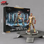 7 inches LED ZDTDS Toy Iron Man3 MK42 Large Platform Action Figure Movie Doll Tony Stark Joint Mobility Model Birthday Gift