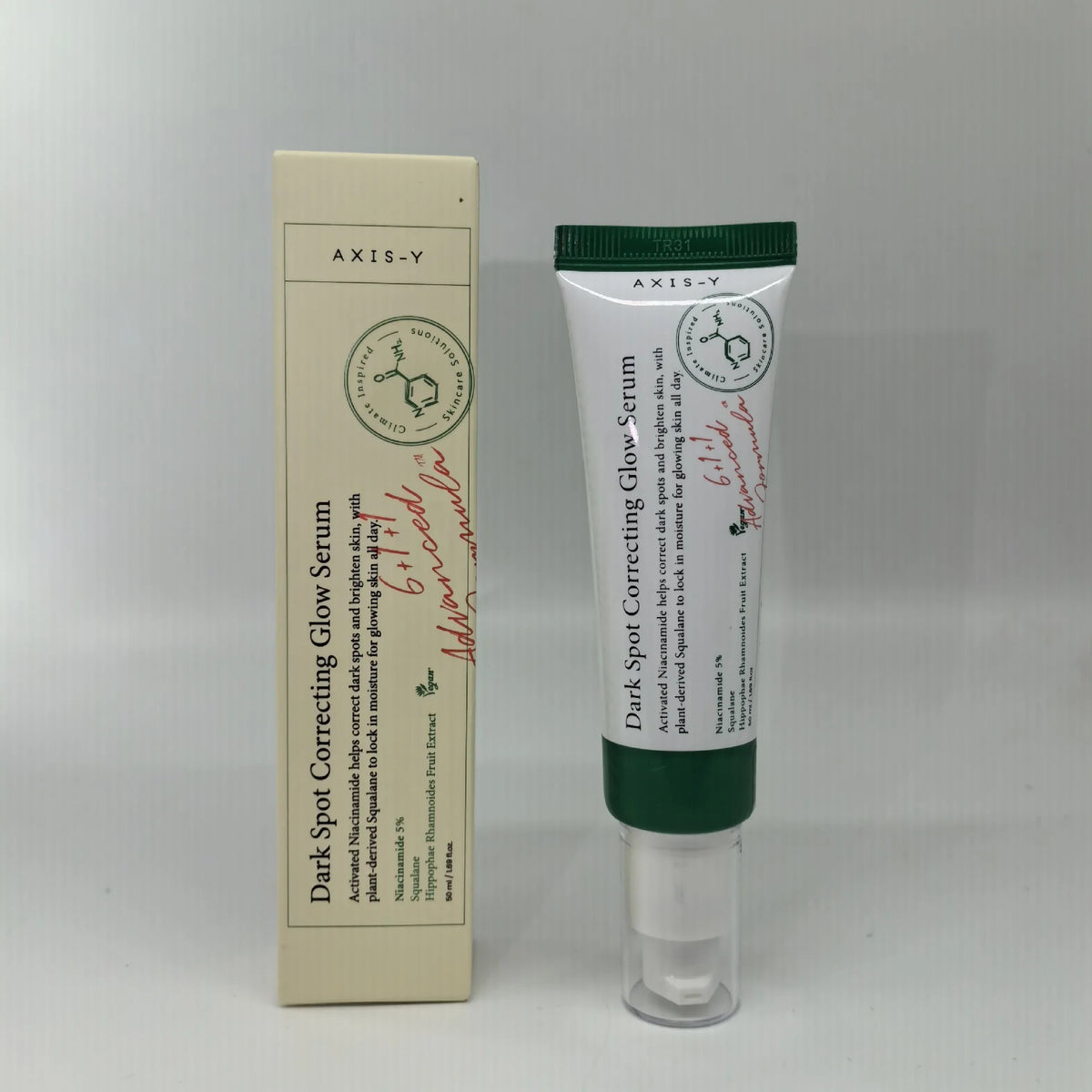 50ml / 1.69 fl. oz AXIS-Y Dark Spot Correcting Glow Serum 5% Niacinamide Face Dark Spot Remover Korean Skin Care