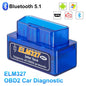 OBD2 Scanner Mini ELM327 V2.1 Code Reader Car Diagnostic Tools Check Engine Scan Car wireless scan tool Fault Detector