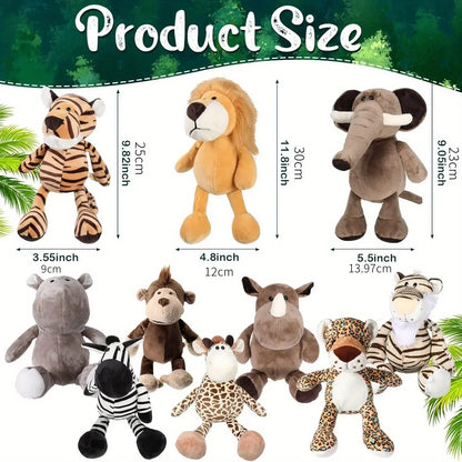 10 Pcs Stuffed Giraffe Plush Animal Toy, Super Soft Animal Toy with Realistic Details, Great for Kids and Baby Nurseries