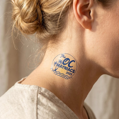 Custom Logo Temporary Tattoos, Personalized Image Tattoo Stickers, Customized Brand Party Tattoos