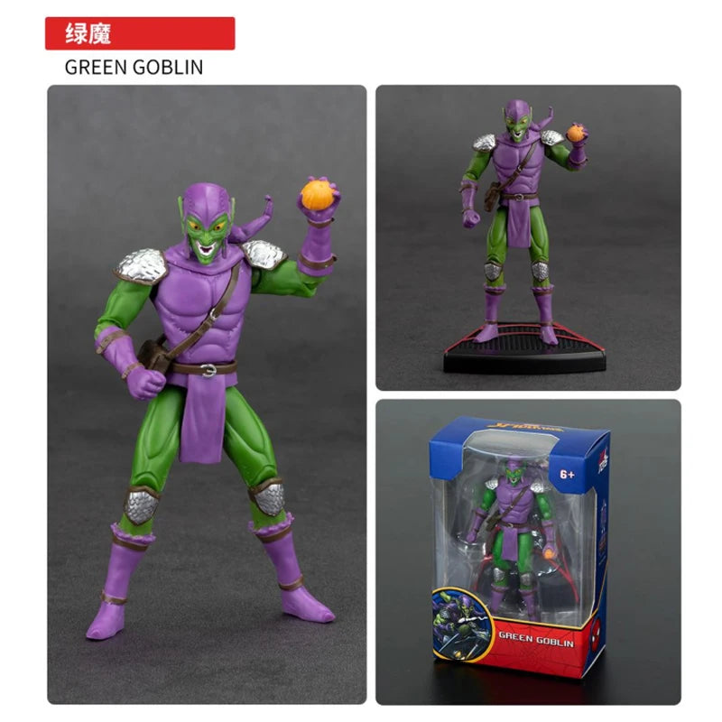 ZD Toy Spider-man BASE AGGREGATION GAMEPLAY ELECTRO GREEN GOBLIN Miles Morales Collection Infinity Saga Figure Toy