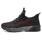 YRZL Running Shoes Men Comfortable Lightweight Grey Walking Sneakers Breathable Air Mesh Non Slip Casual Tennis Shoes for Men