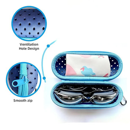 EVA Soft Swimming Glasses Organize Protector Glasses Case Swimming Gear Breathable Drainage Hole Portable Goggles Cover All Ages