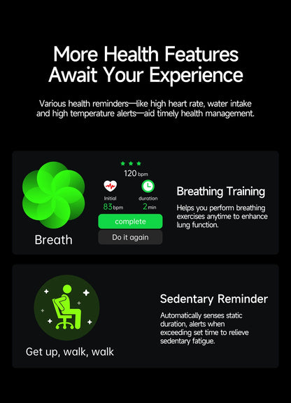 GUHUAVMI New Laser Therapy ECG+PPG Smart Watch Health Monitor Blood Lipids Uric Acid Heart Rate Tracking Monitoring Smartwatches