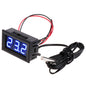 DC5V~12V Mini Digital LED Thermometer For Car Temperature Monitor Panel Meter Measuring Range -50-120℃ With Temperature Probe