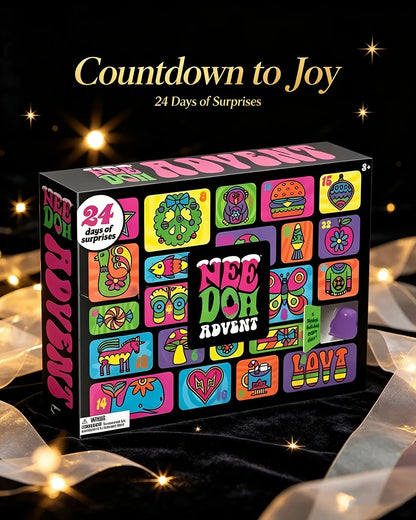 2026 New Hot Needoh Advent Calendar 24 Day Countdown New Year Family Friends Blind Box Party Squishy Squeeze Toy Stress Relif