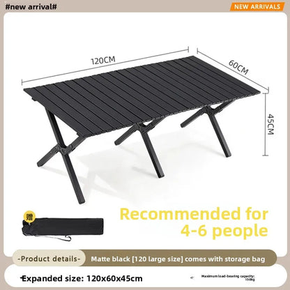 Outdoor Folding Camping Table Lightweight Compact Camping Picnics Portable Wooden Picnic Table Backyard Parties Beach Trips