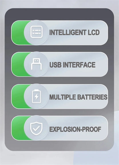 Intelligent LCD Battery USB Charger - 1/2/4 Slots for 18650 4.2V Li-ion & 1.2V Ni-MH AA/AAA Rechargeable Batteries