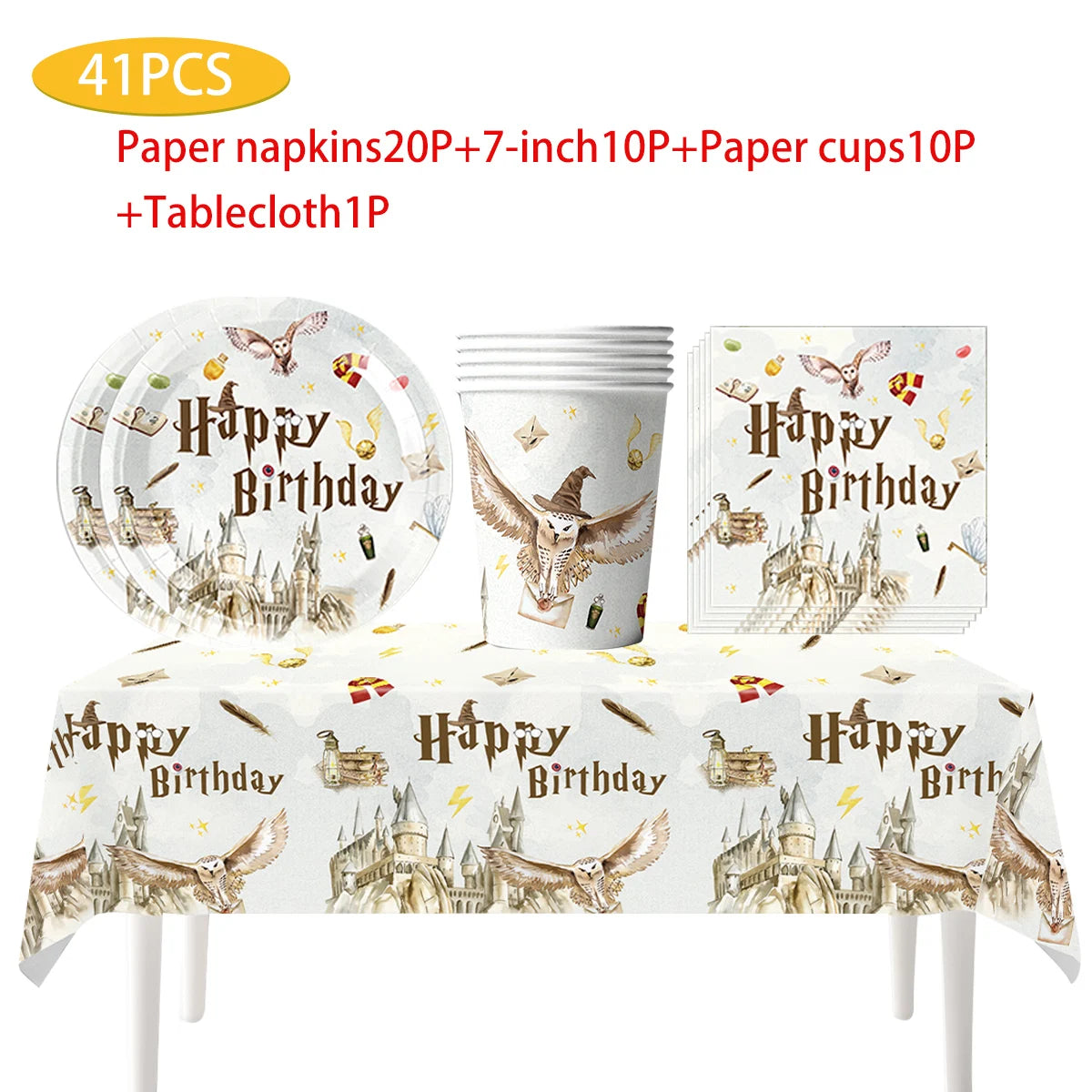 Harry Potter Theme Party Favors Gifts Bag Slap Bracelets 50pcs Stickers Keychains Birthday Souvenir Supplies Classroom Rewards