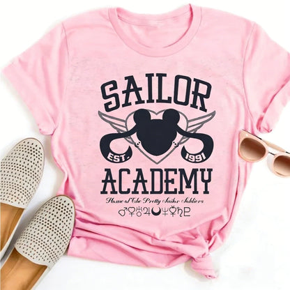 Summer 2026 Sailor Moon "Four Grid Emoji Pack" Soft Street Trend 100% Cotton Print Loose T-shirt Male/female Top Y2k