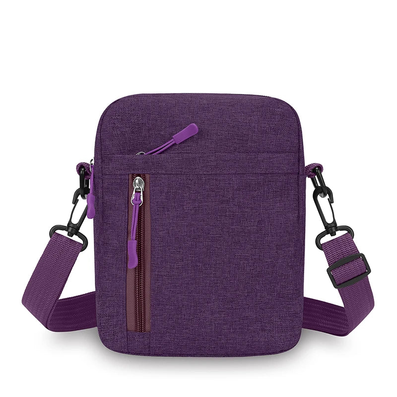 Lightweight Crossbody Bag Men Women Phone Water Resistant Nylon Commuter Travel Student Wallet Card Holder Mini Purse
