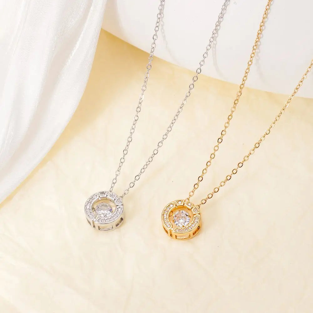 TOHM Classic Fashion Stainless Steel Choker Necklace Zircon Chain For Couple Jewelry Gifts Dropshipping Wholesale