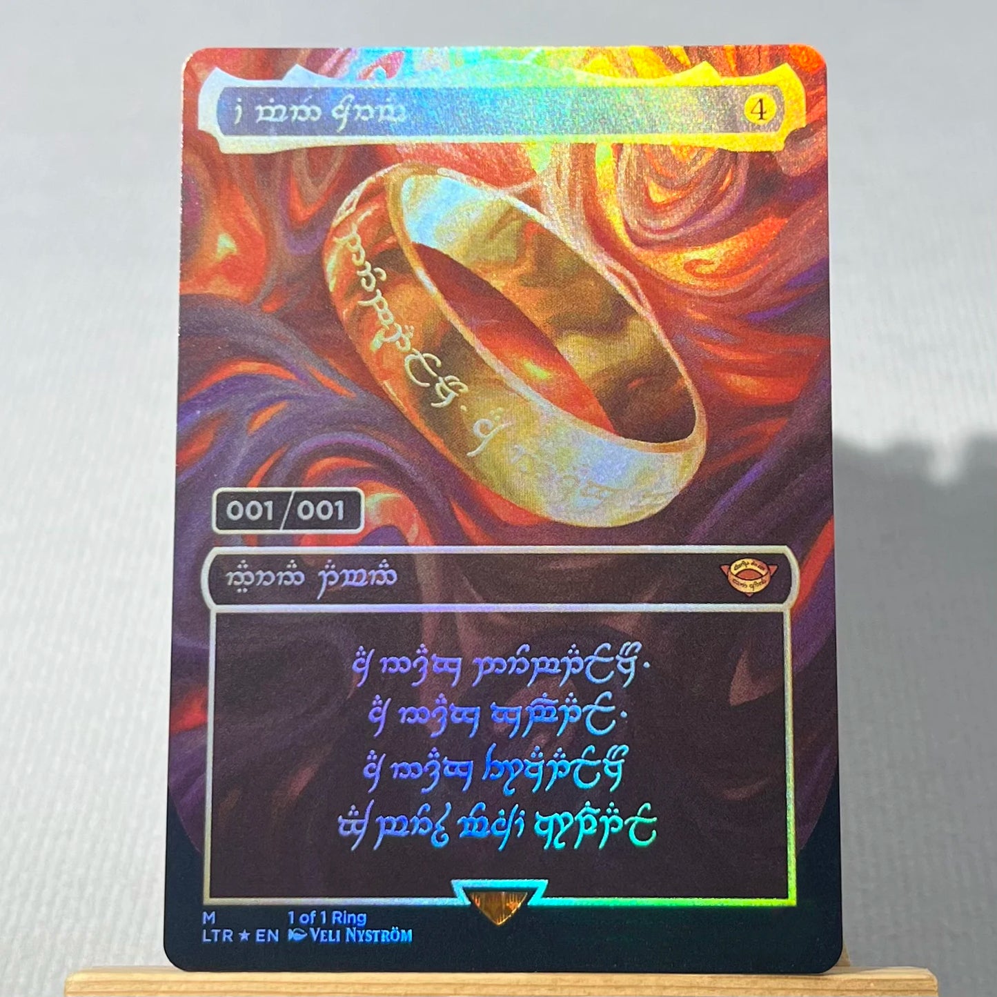 LTR FOIL3-01 Tcg proxy magic cards The One Ring Dawn of a New Age Shadow of the Enemy Hew the Entwood gather